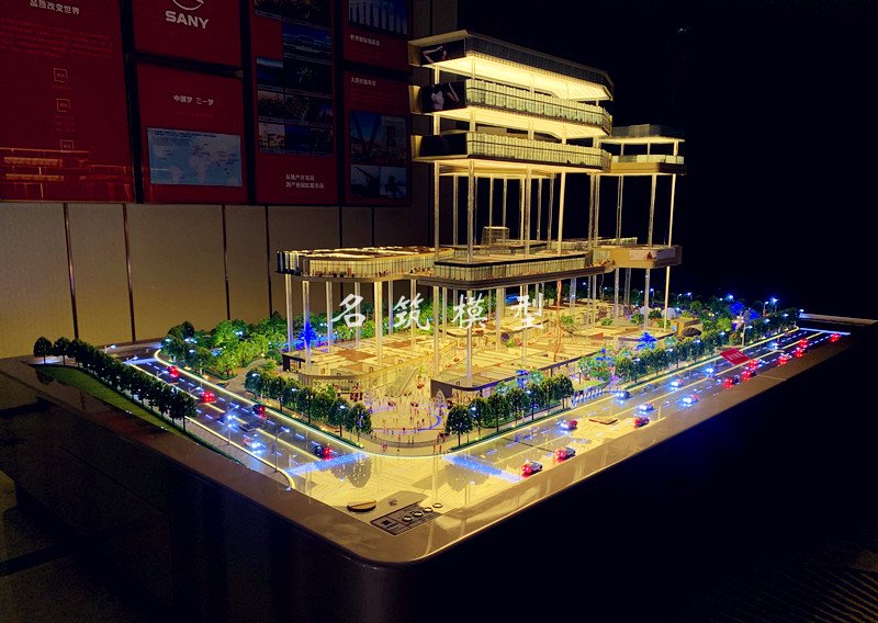 三一南方總部大廈商業沙盤_升降沙盤